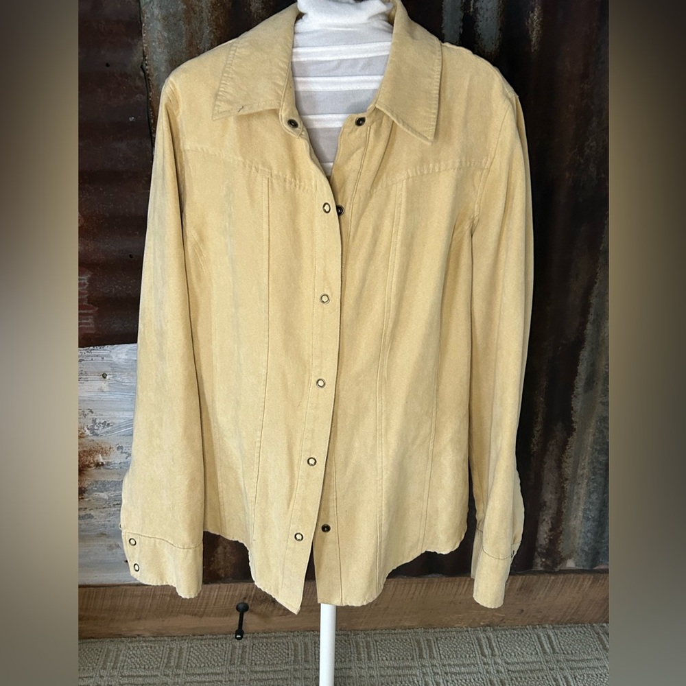Studio 1940 Button Front Shirt-Size Large - Picture 2 of 7